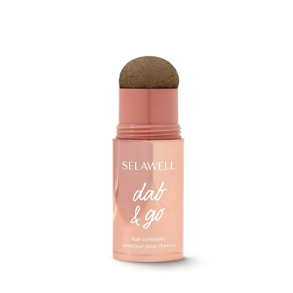 SELAWELL Dab & Go — Corrector capilar que cubre las canas y las raíces en 10 segundos