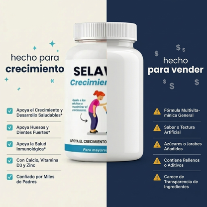 Gomitas SelaWell Grow Spark para niños y adolescentes