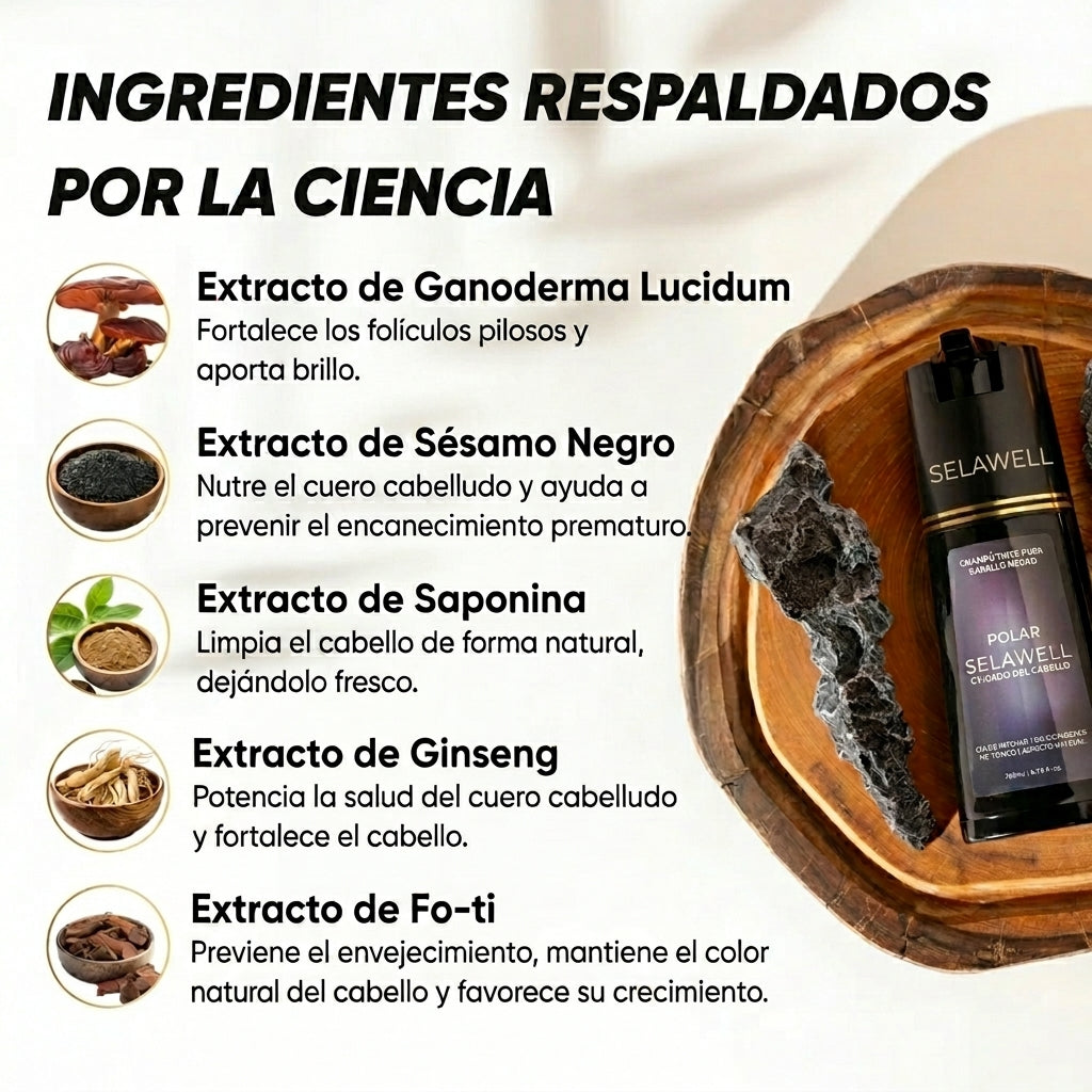 SelaWell | Shampoo de tinte instantáneo