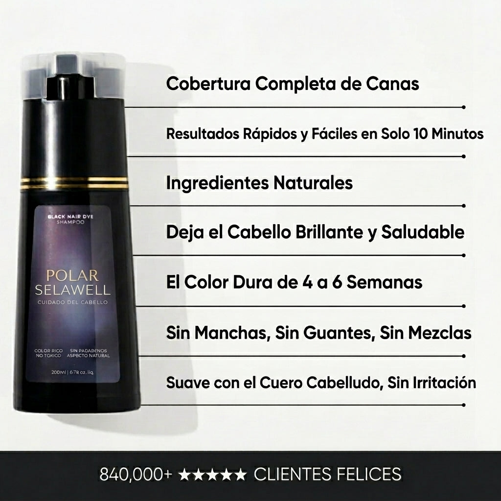 SelaWell | Shampoo de tinte instantáneo