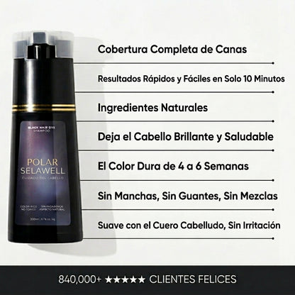 SelaWell | Shampoo de tinte instantáneo