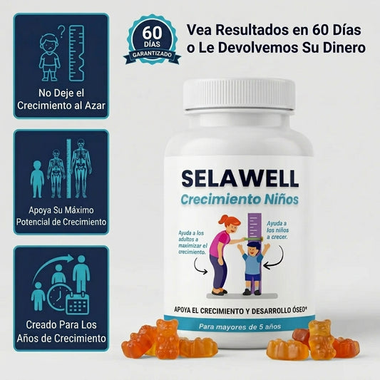 Gomitas SelaWell Grow Spark para niños y adolescentes