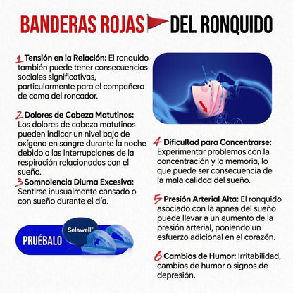 Selawell® | Boquilla antironquidos silenciosa de tamaño universal