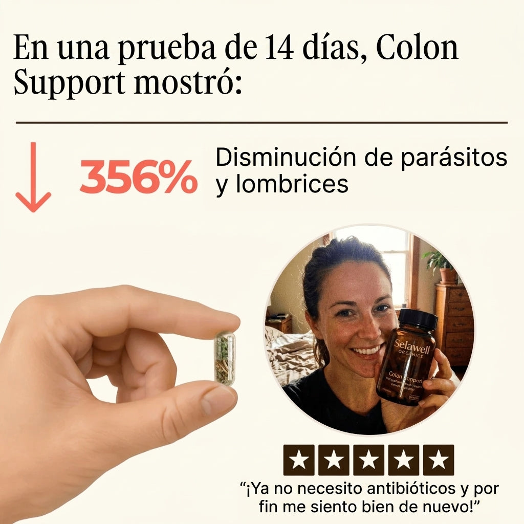 Vientre plano – Apoyo para el colon | Elimina parásitos, limpia tu intestino y siéntete más ligero