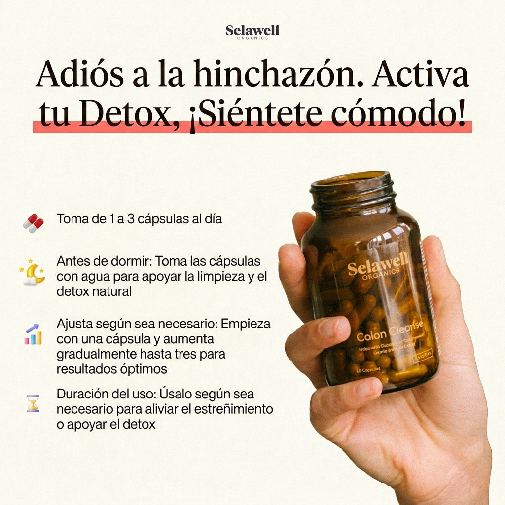 Vientre plano – Apoyo para el colon | Elimina parásitos, limpia tu intestino y siéntete más ligero