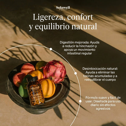 Vientre plano – Apoyo para el colon | Elimina parásitos, limpia tu intestino y siéntete más ligero