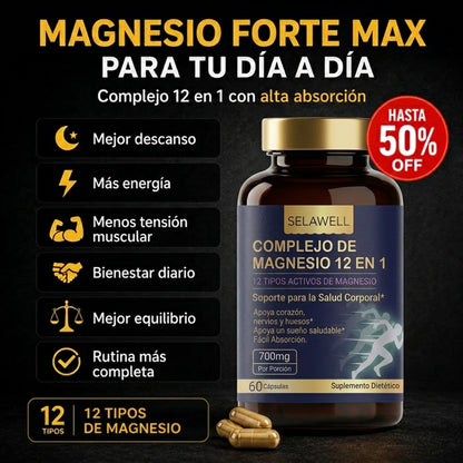 SELAWELL - Complejo de Magnesio 12 en 1