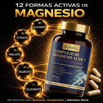 SELAWELL - Complejo de Magnesio 12 en 1