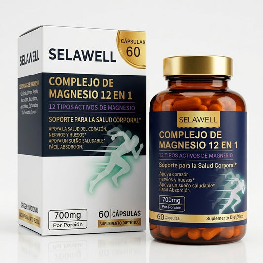 SELAWELL - Complejo de Magnesio 12 en 1